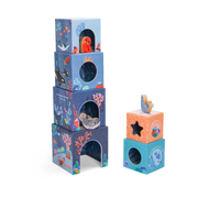 Cubes empilables avec 3 figurines - Les aventures de Paulie - Moulin Roty