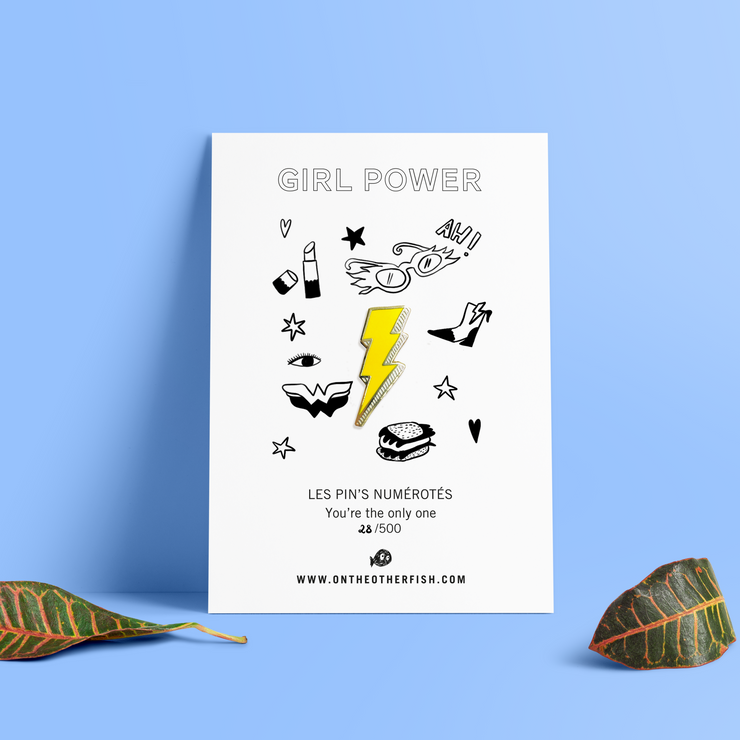 Pin's - Éclair - Girl Power