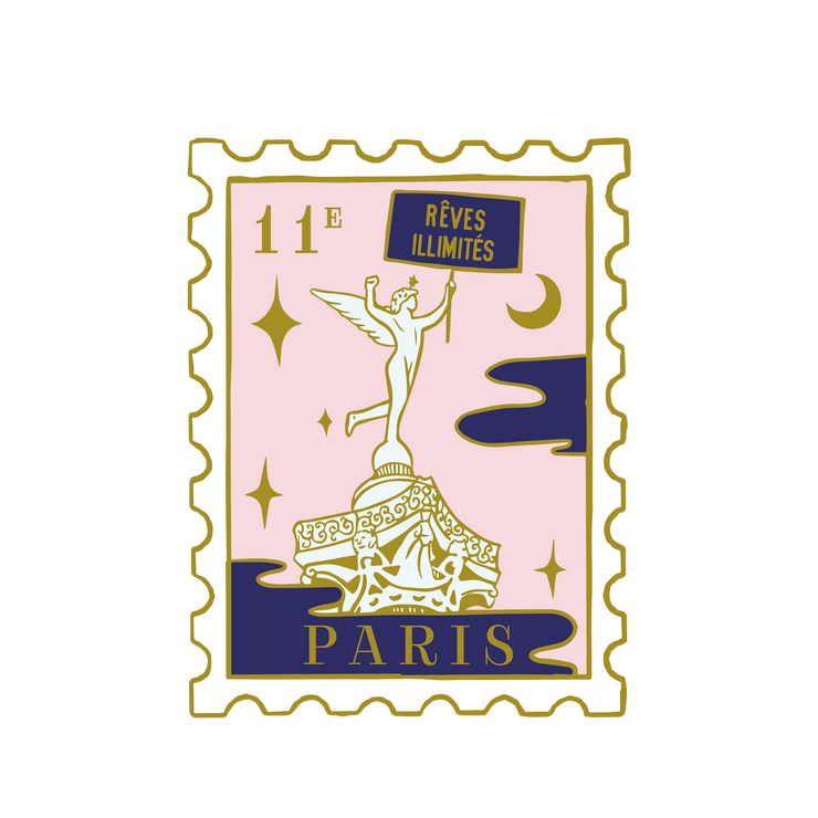 Pin's - Timbre Paris 11e - Quartier Bastille