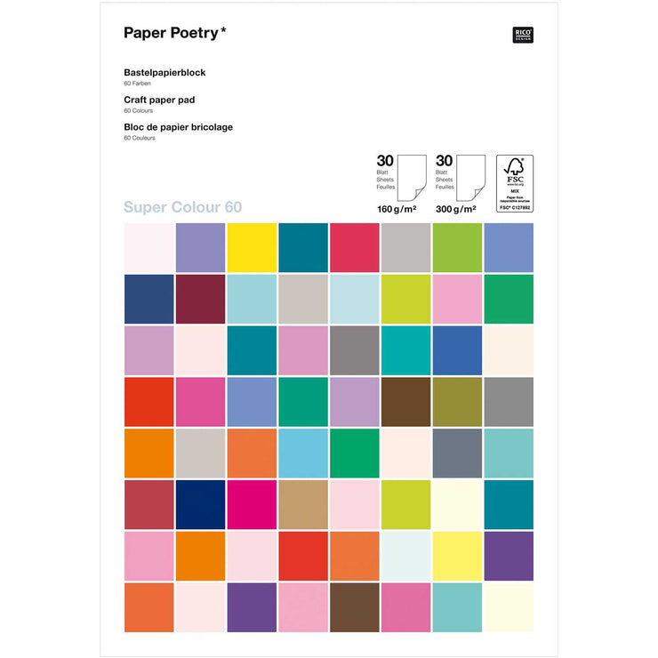 Bloc - Paper Poetry Craft - Super Color - Rico Design