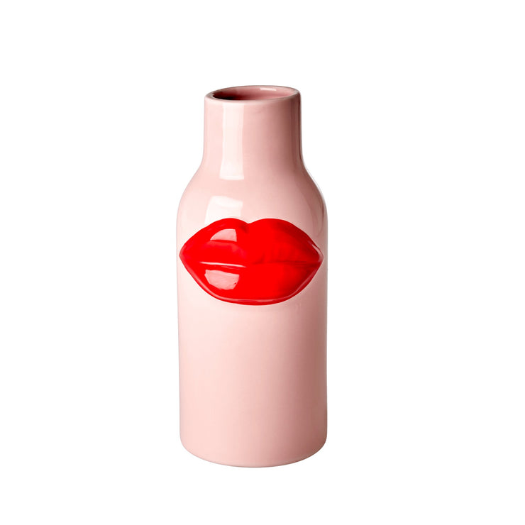 « We believe in red lipstick », ce vase en est la preuve ! Un gros bisou funky qu’on remarquera à tous les coups. Existe aussi en plus petite taille.