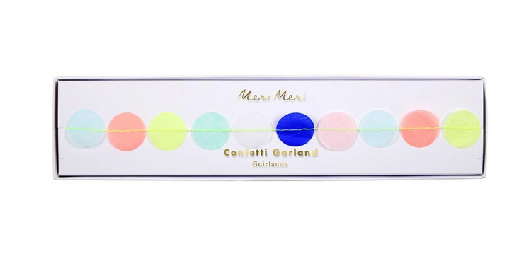 Guirlande de confettis multicolores - Meri Meri