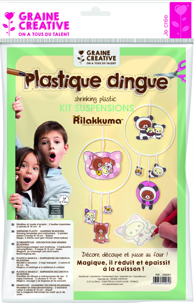 Kit plastique dingue - Suspension Kilakkuma - Graine Créative