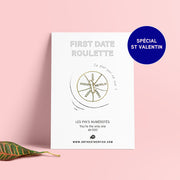 Pin's - Roule ma poule - First Date Roulette - Spécial St Valentin