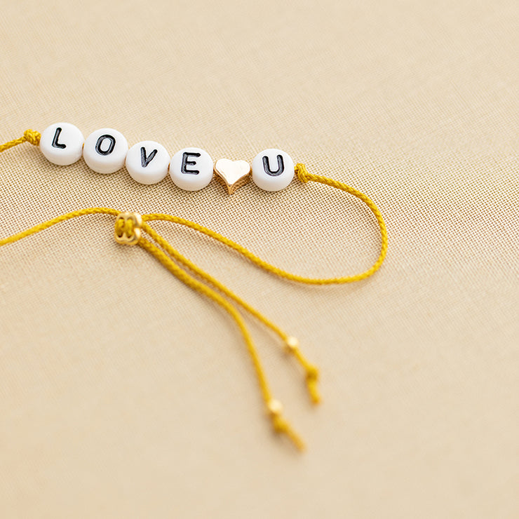 Kit DIY bracelet lettres LOVE U - KESI ART - à partir de 6 ans