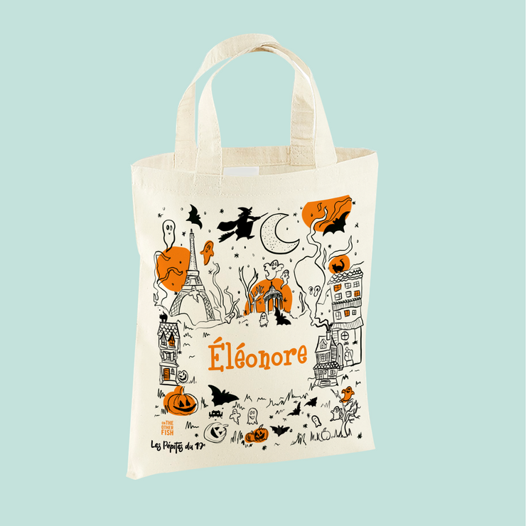 Mini Tote Bag à personnaliser - Halloween - Paris