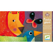 Découvrez le puzzle géant La parade des animaux de Djeco, un puzzle de 36 pièces pour réaliser une magnifique parade d'animaux d'une longueur de 1,33 mètre à partir de 4 ans.  Une magnifique réalisation très colorée aux illustrations fantastiques.
