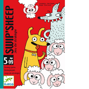 Découvrez le jeu de cartes Swip'Sheep de Djeco, un jeu de stratégie simple où réflexion et stratégie seront nécessaires pour déjouer les malices de ce jeu, un jeu de cartes pour les enfants à partir de 5 ans.. . Les loups attaquent, les chiens défendent, les moutons eux rapportent des points.